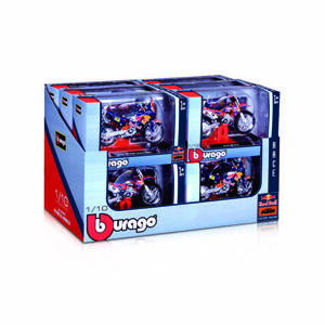 Bburago 1:18 Red Bull KTM Motorcycle (2 x 12 DISPLAY) 24ks ASST