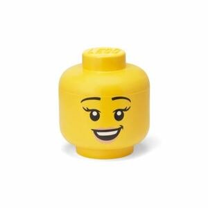 LEGO úložná hlava (velikost L) - šťastná dívka