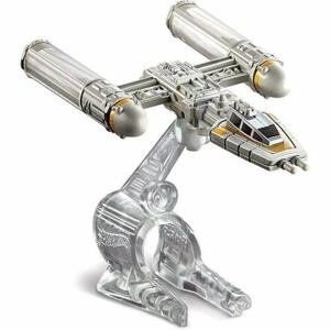 Mattel Hot Wheels Star Wars kolekce hvězdých lodí - Y-Wing Fighter Gold Leader