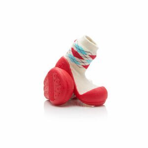 Attipas botičky Argyle s červenou podrážkou se silnou ponožkou