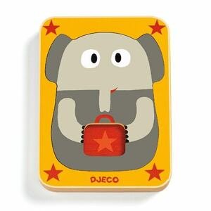 DJECO Třívrstvé puzzle Leo & Co