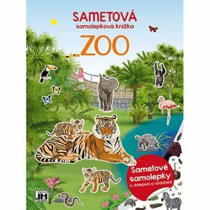 JIRI MODELS Sametová samolepková knížka/ Zoo