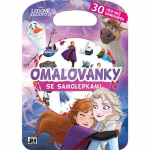 JIRI MODELS Omalovánky se samolepkami/ Ledové království