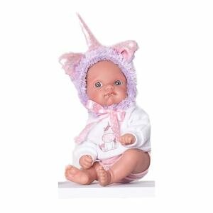 Antonio Juan 85105 Jednorožec fialový - realistická panenka miminko s celovinylovým tělem - 21 cm