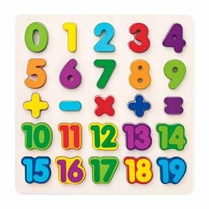 Puzzle - číslice na desce