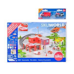 SIKU World - požární stanice s hasičským autem