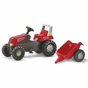 Rolly Toys  Šlapací traktor Junior s vlečkou červený akční