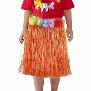 Rappa Sukně Hawaii dětská 45 cm oranžová