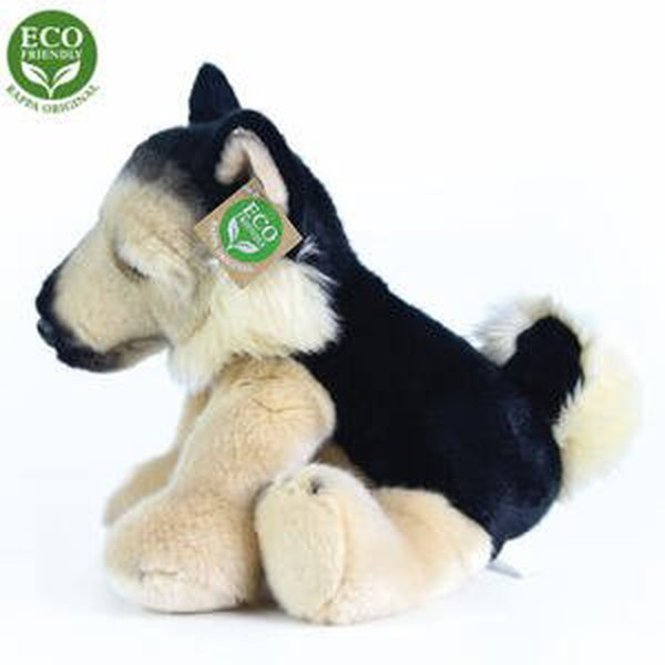 Plyšový pes německý ovčák sedící 30 cm ECO-FRIENDLY