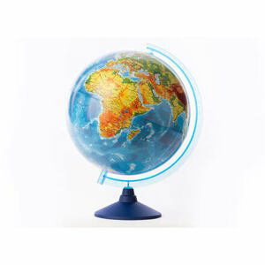 Alaysky's 32 cm RELIEF Cable - Free Globe Physical / Political with Led CZ