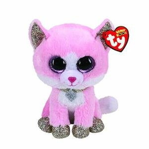 Beanie Boos FIONA, 24 cm - růžová kočka