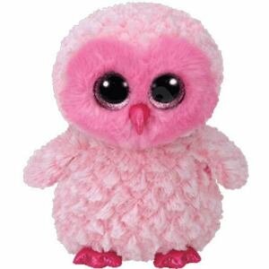 TY Meteor Beanie Boos TWIGGY - pink owl 24 cm
