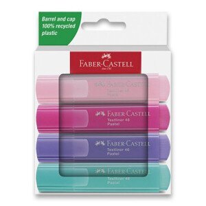 Zvýrazňovač Faber-Castell Textliner 46 Pastel, 4 ks