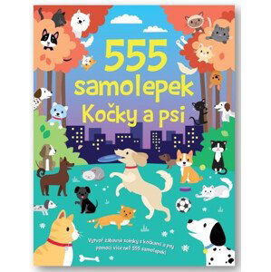 555 samolepek - Kočky a psi