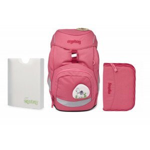 Školní set Ergobag prime - Eco pink - batoh + penál + desky