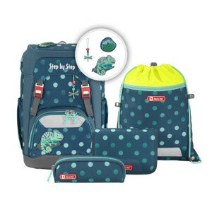 Školní batoh Step by Step - 5dílný GRADE set - Chameleon, certifikát  AGR