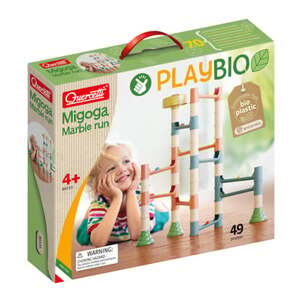 Quercetti PlayBio Migoga Run bioplastová kuličková dráha (49 kusů)