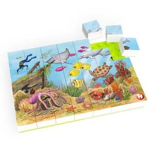 HUBELINO ® Puzzle Barevný podmořský svět (35 dílků)