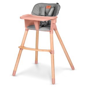 lionelo Koen 2v1 jídelní židlička Pink Rose