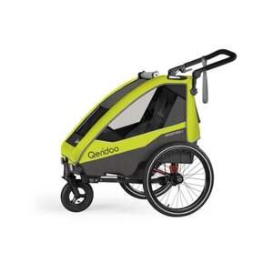 Qeridoo ® Sportrex1 dětský vozík za kolo Limited Edition Lime Green