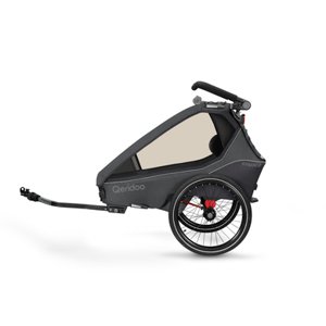 Qeridoo ® Vozík za kolo Kidgoo2 2023 Steel Grey