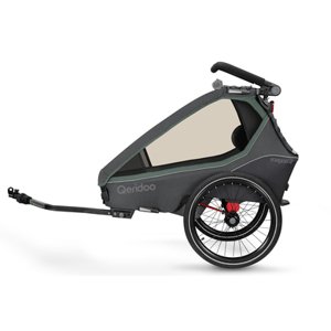 Qeridoo ® Vozík za kolo Kidgoo2 2023 Ivy Green