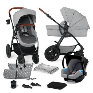 Kinderkraft XMOOV kombinovaný kočárek 3 v 1 2022 Light Grey