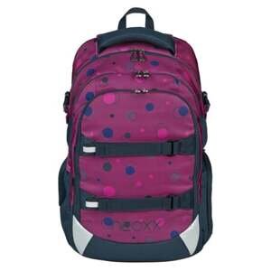 neoxx Active Školní batoh Pro z recyklovaných PET lahví, fialovomodrý