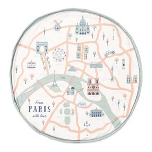 play&go ® Hrací podložka 2 v 1 Mapa Paříže ⌀ 140 cm