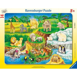 Ravensburger Rámové puzzle - Návštěva zoo