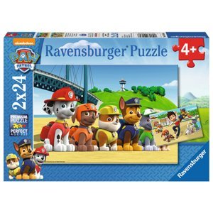 RAVENSBURGER Puzzle 2x24 dílů - Paw Patrol: Psí hrdinové