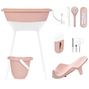 Luma® Babycare sada pro péči a koupel, vzor: Cloud Pink