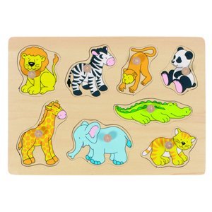 goki Puzzle Zoo Zvířata, 8 kusů