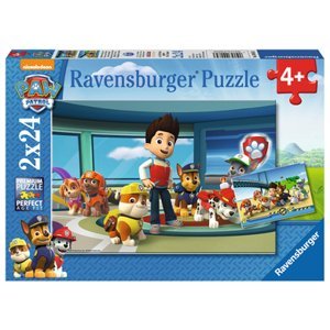Ravensburger Puzzle 2x 24 kusů - Paw Patrol: užitečné sniffers