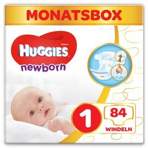 Huggies Newborn Baby pleny pro novorozence Velikost 1 84 kusů