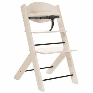 Treppy ® Vysoká židle dřevitá sněhově bílá