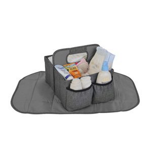 Altabebe Úložný box s přebalovací podložkou Baby Caddy Grey