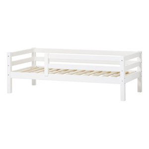 Hoppekids Junior postel Basic bĂ­lĂˇ 70 x 160 cm s ochranou proti pĂˇdu.