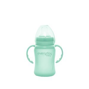 everyday Baby Dětská skleněná láhev Heathy+ Sippy Cup, 150 ml, máta green