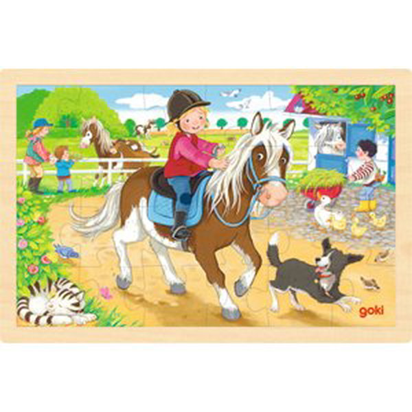 goki Vkládací puzzle pro farmu Pony