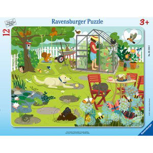 Ravensburger Rámové puzzle - Naše zahrada 12 dílků