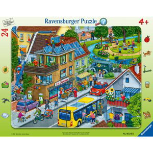 Ravensburger Rámové puzzle - Naše zelené město 24 dílků