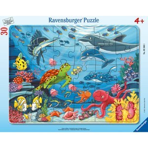 Ravensburger Rámové puzzle - Dole v moři 30 dílků