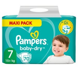 Pampers Baby Dry, Gr.7 Extra Large , 15+kg, Maxi Pack (1x 70 plen)