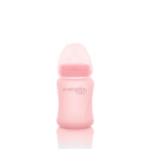 everyday Baby dětská skleněná láhev Healthy+ 150 ml, růžová