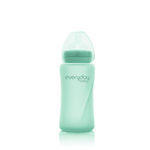 everyday Baby dětská skleněná láhev Healthy+ 240 ml, mátově zelená