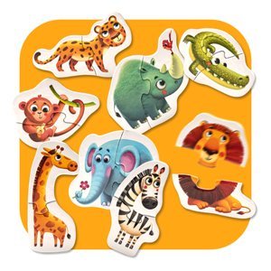 Puzzle Cubika Africká zvířata