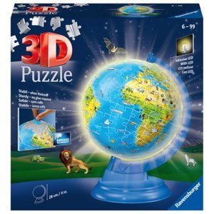 Ravensburger 3D puzzle - Dětský glóbus se světlem