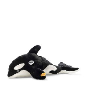 Steiff Orca Ozzie černá/bílá, 37 cm