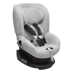 Meyco Potah sedadla Basic Jersey Světle šedý pro dětskou autosedačku velikosti 1+ s opěrkou hlavy